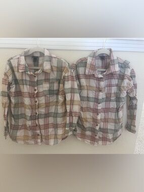 art class Pastel Plaid Shirt — Pink, Yellow, Green